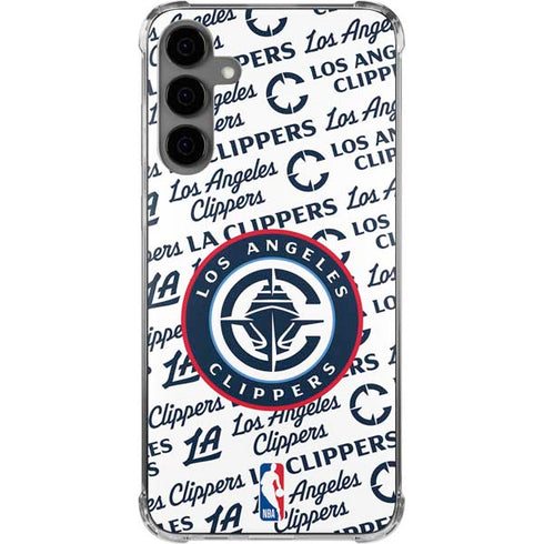 NBA Los Angeles Clippers Blast Text Galaxy S24 Plus Clear Case